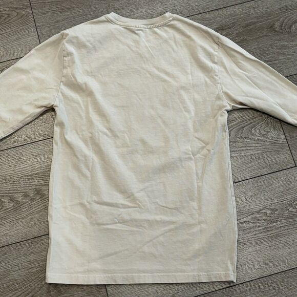 Post Malone Shirt Mens Small Posty Co. H&M Band Tshirt Music Tan Beige - Picture 7 of 7